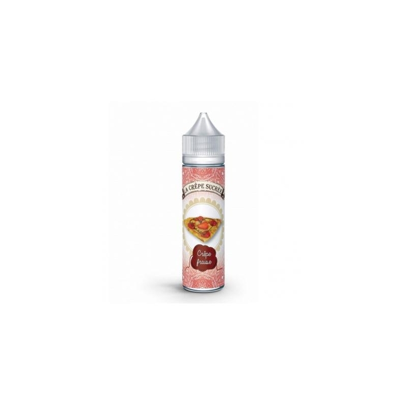 e-liquide Crêpe fraise prêt à booster de La crêpe sucrée