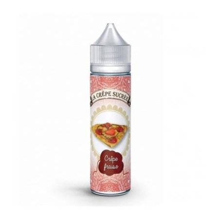 e-liquide Crêpe fraise prêt à booster de La crêpe sucrée